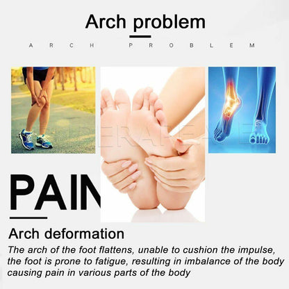 2Pair/Set Premium Leather Orthotic Insole Flat Foot Shoe Insert Arch Support Pad