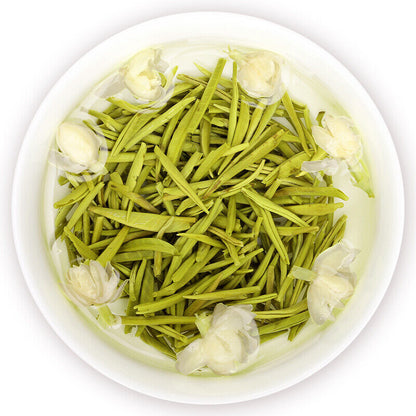 250g/can Jasmine Flower Green Tea Loose Leaf Mo Li Piao Xue Jasmine Green Tea