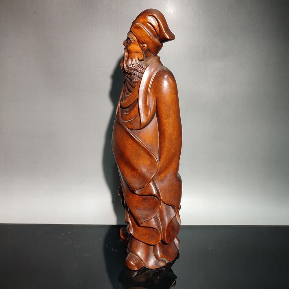 wooden statue men figuras House home decoration desk decor Room sculpture carved