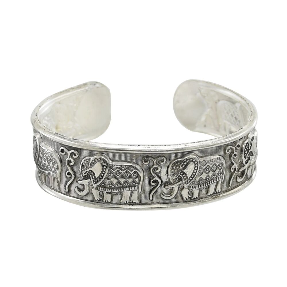Women Bracelets Zinc Alloy Vintage Tibetan Silver Carved Pattern Fashion Jewelry