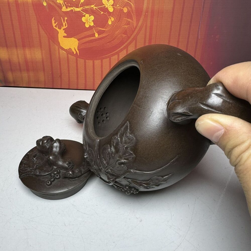 Vintage Chinese Yixing Purple Clay Teapot Zisha Ceremony Fashion Gift Teaware
