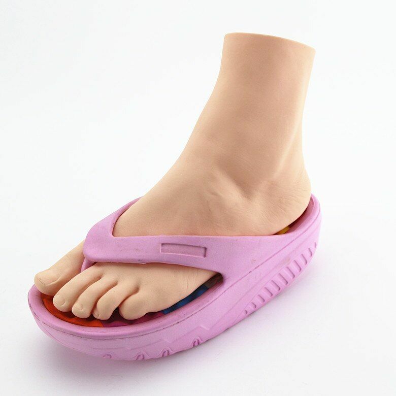 Women Mannequin Foot 1 Pair Left Right Feet Realistic Display Stands PVC 20/23cm