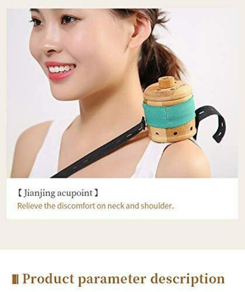 Moxa Burner Box Moxibustion Box Holder Bamboo Pot 2.6 Inch Acupoints Therapy