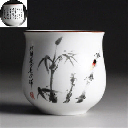 Chinese tea cup Japanese style master cup of tea blue-and-white porcelain cups