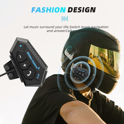 Motorcycle Helmet Headset Wireless Bluetooth Headphone Speaker Hands-Free BT-12