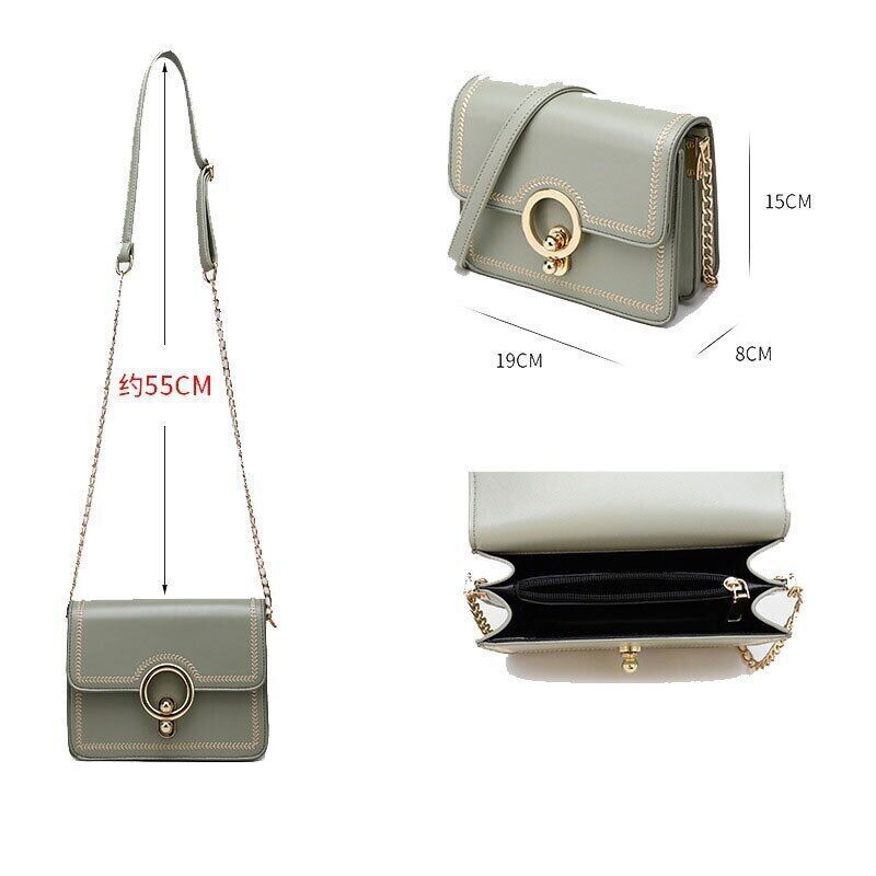 Women Shoulder Bag Material Chains Crossbody Bag Girl Beautiful Embroidery