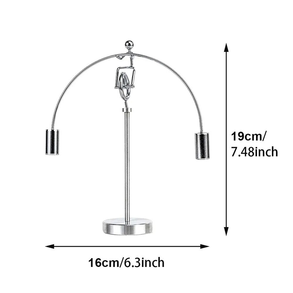 Balance Toys Ornaments Stainless Steel Swing Tumbler Rotating Kinetic Home Decor