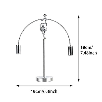 Balance Toys Ornaments Stainless Steel Swing Tumbler Rotating Kinetic Home Decor