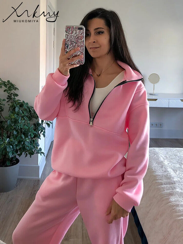 Women's Tracksuit 2Piece Pants Set Women Sweatshirts Sports Suit Set Sweatpants