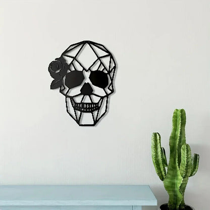 Skull Art Wall Decor Metal Wall Decor Halloween Decor, Decor Modern Art