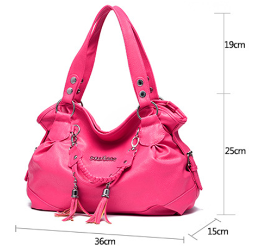 Womens Ladies PU Leather Handbags Shoulder Messenger Satchel Tote Crossbody Bags