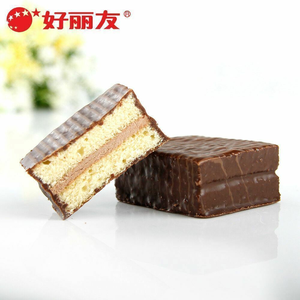 中国零食品巧克力派蛋糕 好丽友q蒂摩卡巧克力味336g*3盒 Snacks Pie Chocolate Cake Orion Chinese Food