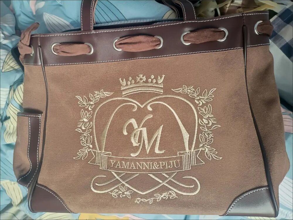 New Trendy Vintage Shoulder Bag For Women Embroidery Letters Heart Canvas Gift