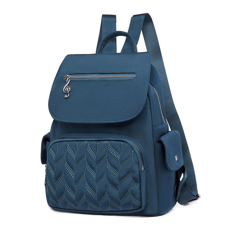 Waterproof Backpack Women Bag Fashion Travel Backpack Solid Shoulder Polyester