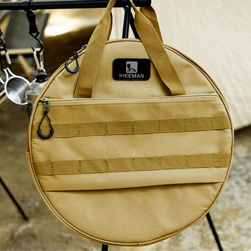 Camping Cast Iron Pot Outdoor Barbecue Pan Storage Bag Tote Bag Portable Handbag