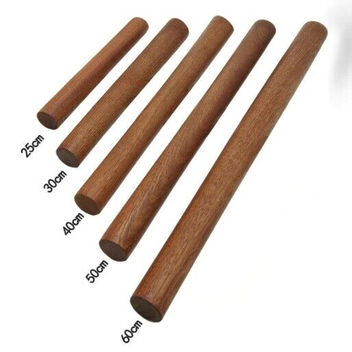 Rolling Pin Solid Wood Natural Unpainted Ebony Baking Tool Kitchen Dough Rollers