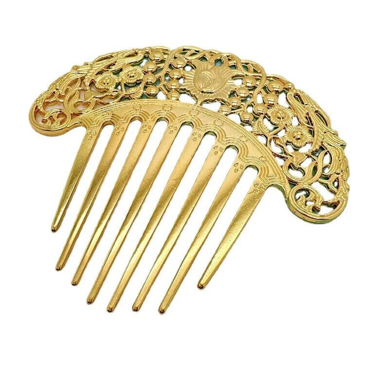 Women Hair Accessories Metal Combs Chinese Hairpins Retro Hollow Hanfu Ornaments