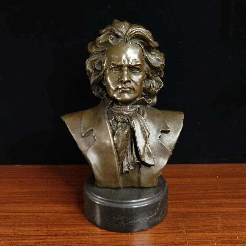 Metal Figurine Beethoven Bronze Statue Home Decor Sculptures Musician,pianist