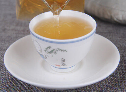 357g Yunnan Pu'er Raw Tea Seven Seed Cake Tea Leaves Lincang Iceland Gold Leaf