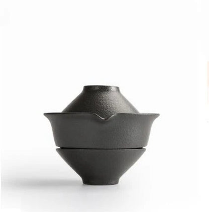 Teapot Ceramic Tea Cup Set Portable Travel Tea Set New