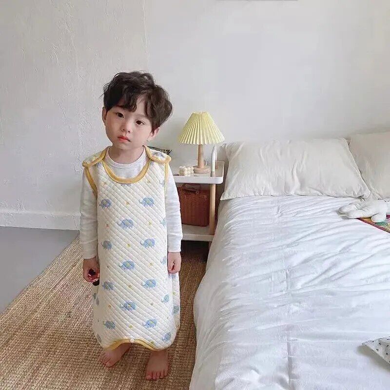 Baby Vest Sleeping Bag Children Jumpsuit Pajamas Newborn Sleeping Bag Snap