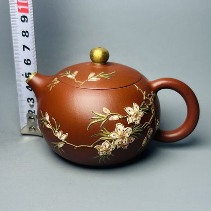 Vintage Chinese Yixing Purple Clay Teapot Zisha Ceremony Exquisite Teaware Rare