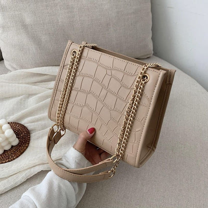 Large Shoulder Bag Travel Synthetic Leather Purse Handbag Pouch 19.5*10*24.5 CM