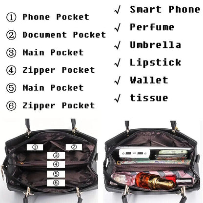 Women Plush Handbag Bag Stylish Purse Tote Bag PU Top Handle Shoulder Bags