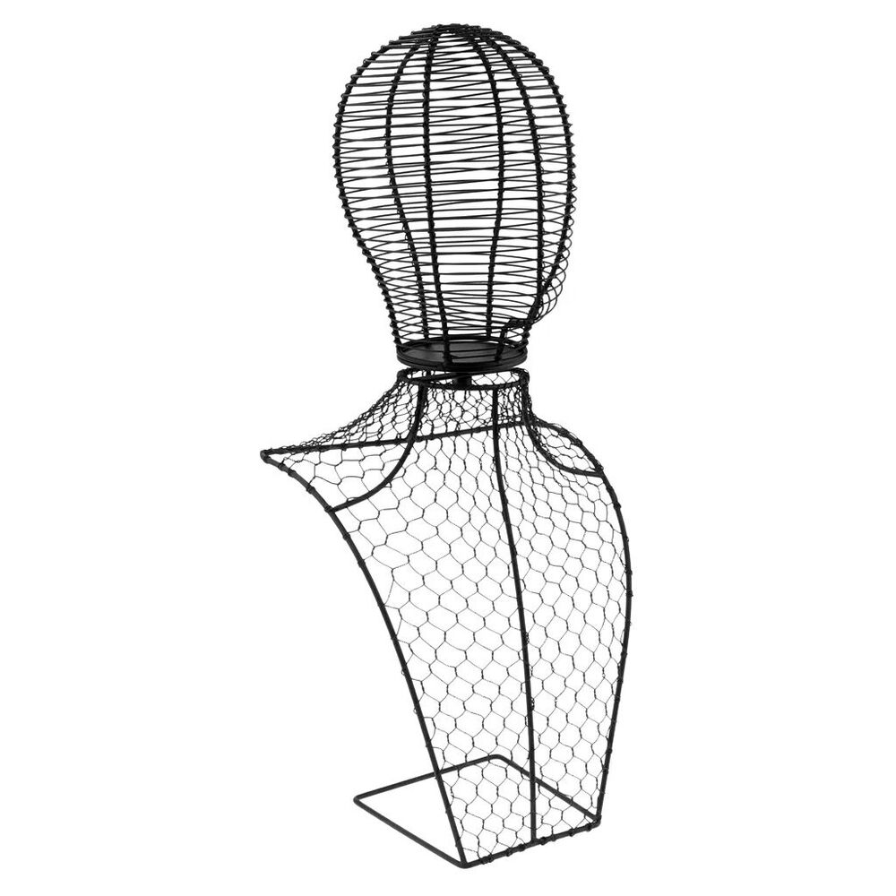 Wig Stands Metal Head Half Of Body Part Mannequin Sport Cap Scarf Display Holder