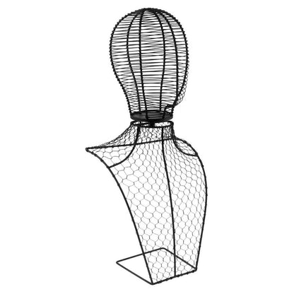 Wig Stands Metal Head Half Of Body Part Mannequin Sport Cap Scarf Display Holder