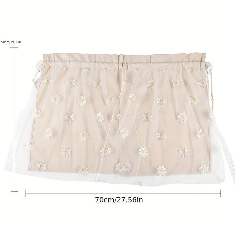 Universal Car Curtain Cotton Embroidered Newborn Baby Side Window Sunshade Cover