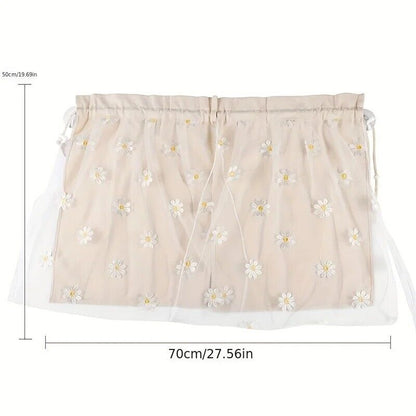 Universal Car Curtain Cotton Embroidered Newborn Baby Side Window Sunshade Cover
