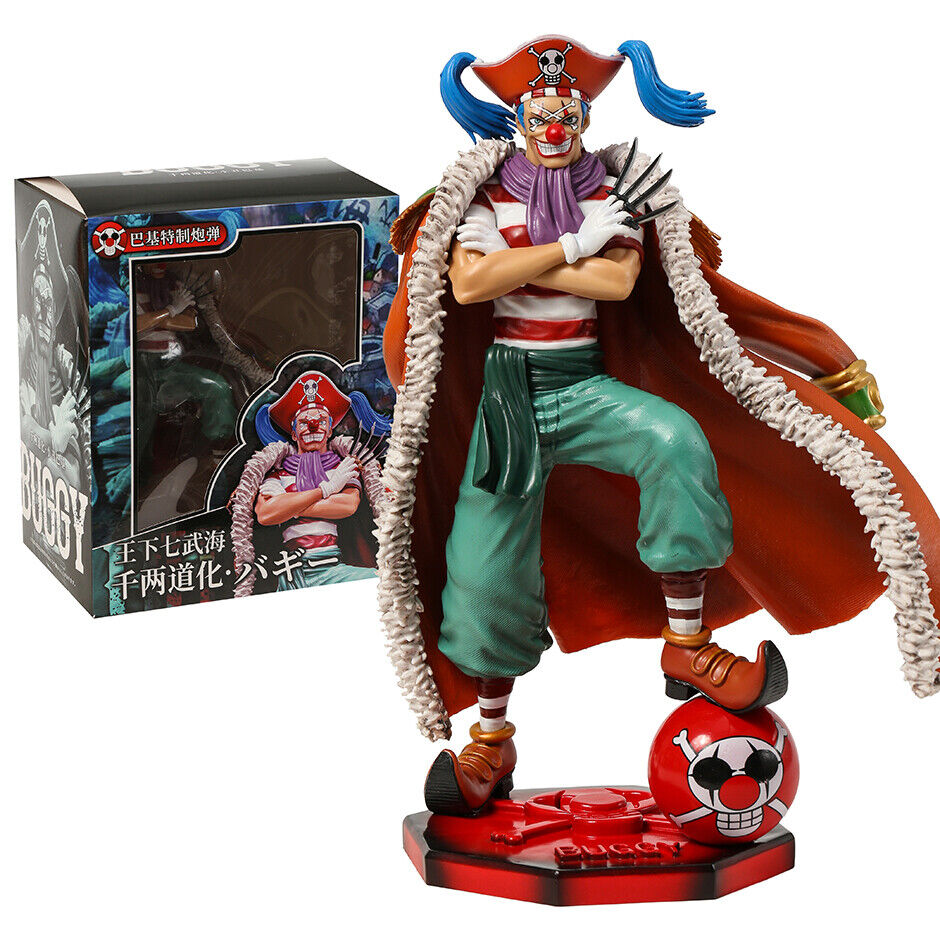 Anime One Piece Figur Buggy PVC Actionfigur Sammlerstück Modell Spielzeug Statue Puppe-