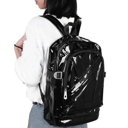 Transparent Clear Teenage Women Backpacks Schoolbag Girl Plastic Waterproof Bag