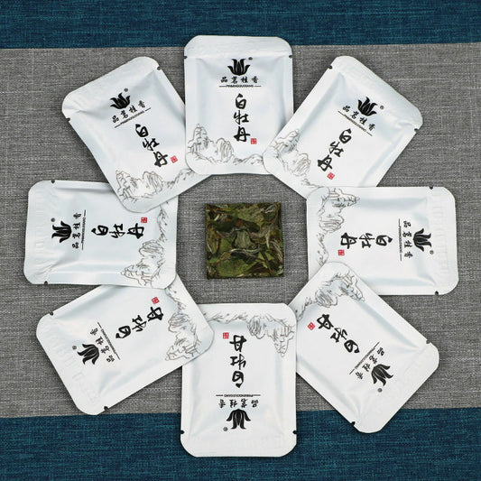 Fuding White Tea White Peony Bai Mu Dan Biscuit Small Square Brick Tea 100g