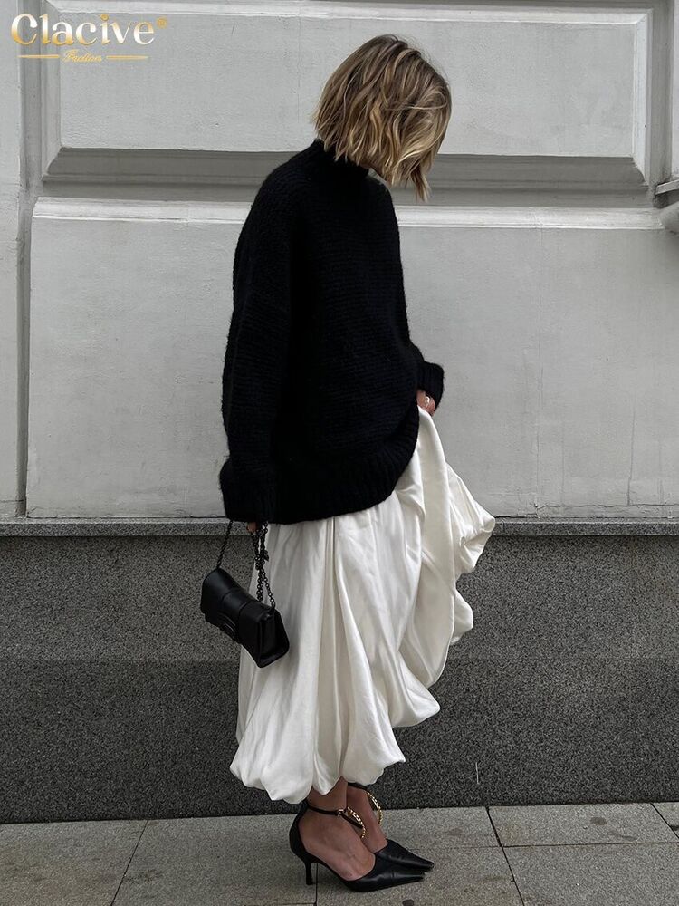 Women Office Lady Ankle-Length Skirt Casual Loose Skirt Female Clothes