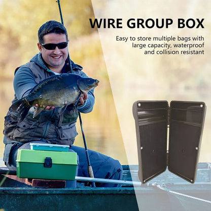 Plastic Carp Fishing Box Large Capacity Swivels Hooks Fishing Lures Box Portable