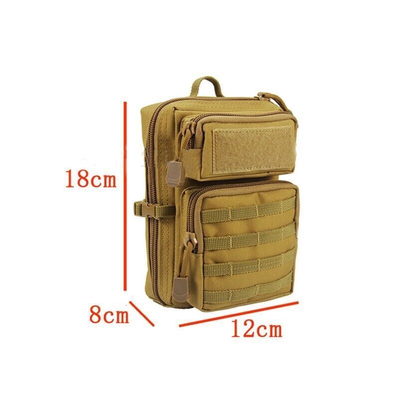 Multifunction Tactical Pouch Military Waist Bag Wallet Purse Camping Hiking Bags