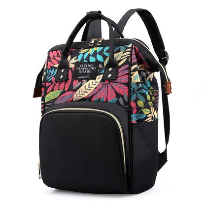 Backpack Nylon School Bag Large Nursing Backpacks Fashion Women Purse Blue Black