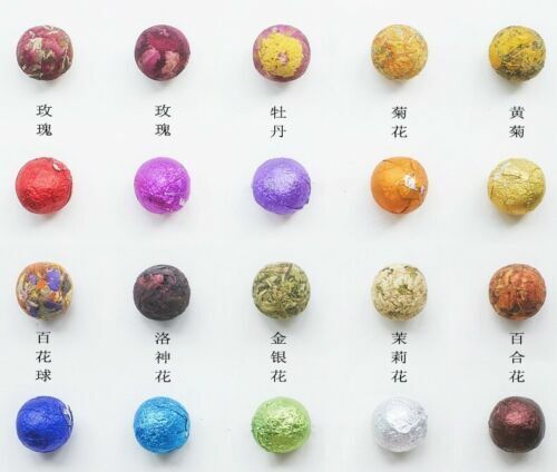 Handmade 10 Type Chinese Yunnan Mix Blooming Tea Ball Flowering Buds 500g