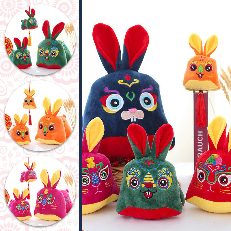 Rabbit Year Spring Festival Cute Doll Zodiac Plush Toy Chinese Traditional Gifts