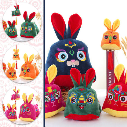 Rabbit Year Spring Festival Cute Doll Zodiac Plush Toy Chinese Traditional Gifts