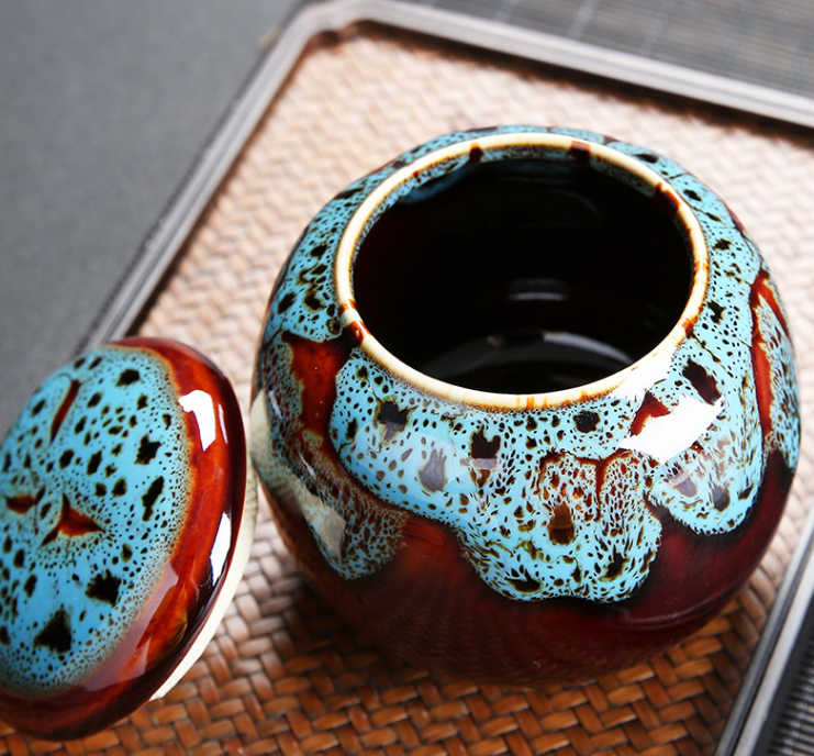 Tea pot ceramic sealed pot Kung Fu tea set storage pot