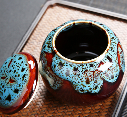 Tea pot ceramic sealed pot Kung Fu tea set storage pot