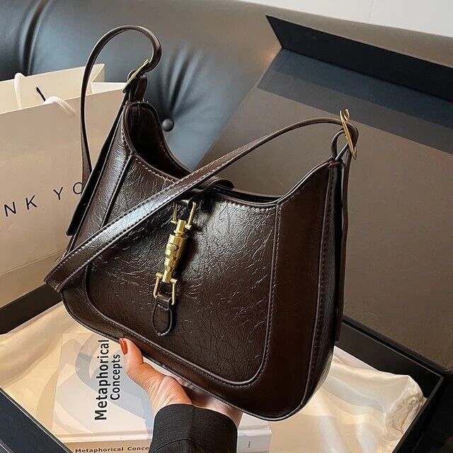 Women's Classic Vintage Handbag Leather Shoulder Bag Crossbody Bag Retro Gift