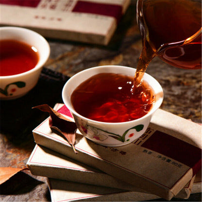 Yunnan Health Care Pu Er Tea Puerh Tea Ripe Tea 80g Pu Erh Tea Brick Organic Tea