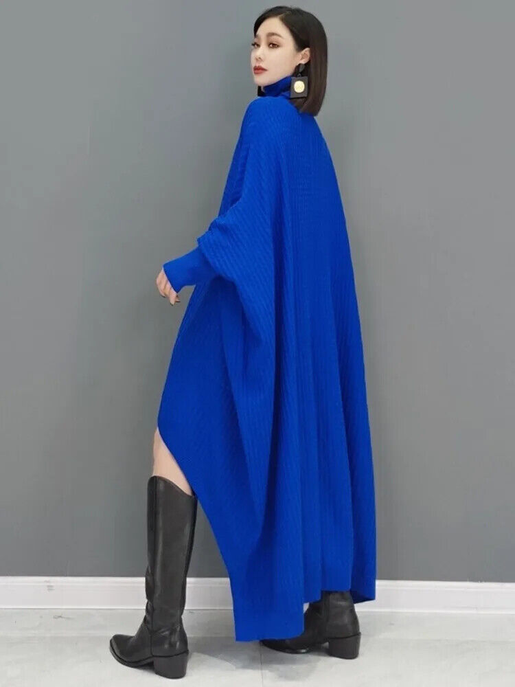 Long Sleeve Turtleneck Dress Wool Sweater Sweater Robe Dresses Women 2023