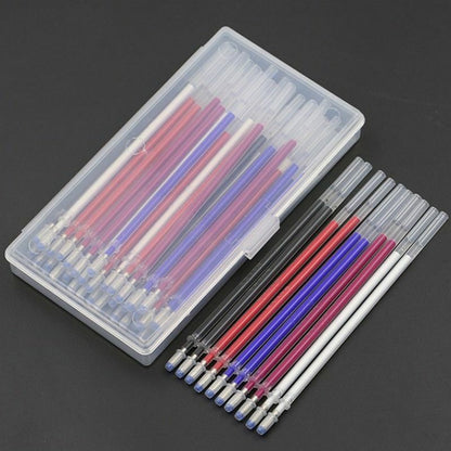 40Pcs/Set Heat Erasable Pens High Temperature Disappearing Fabric Marker Refills