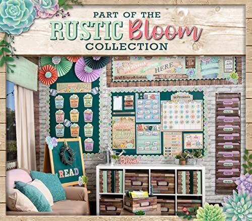 Teacher Created Resources Blank calendar measures 24" x 18", Rustic Bloom