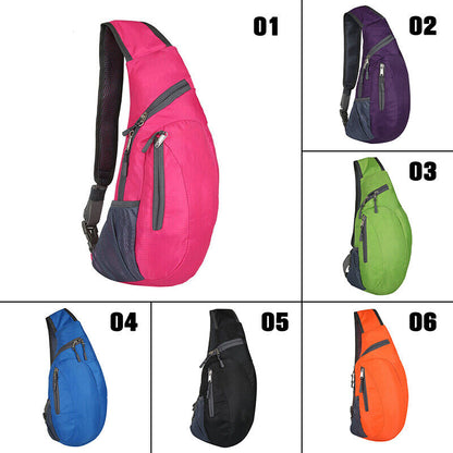 Men Women Sports Travel Chest Bag Pack Satchel Shoulder Sling Crossbody Backpack